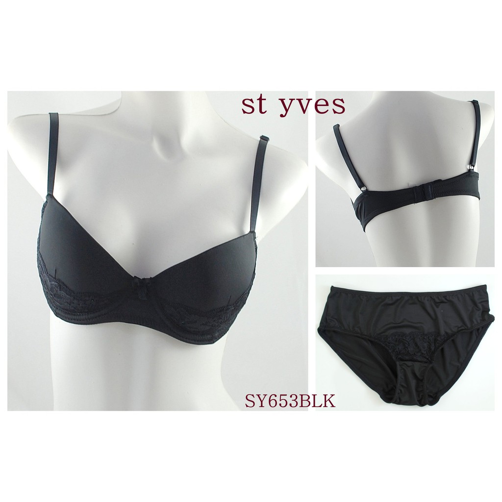 BRA ST YVES, BUSA TEBAL, BERKAWAT, SUPER HALUS SY653BLK