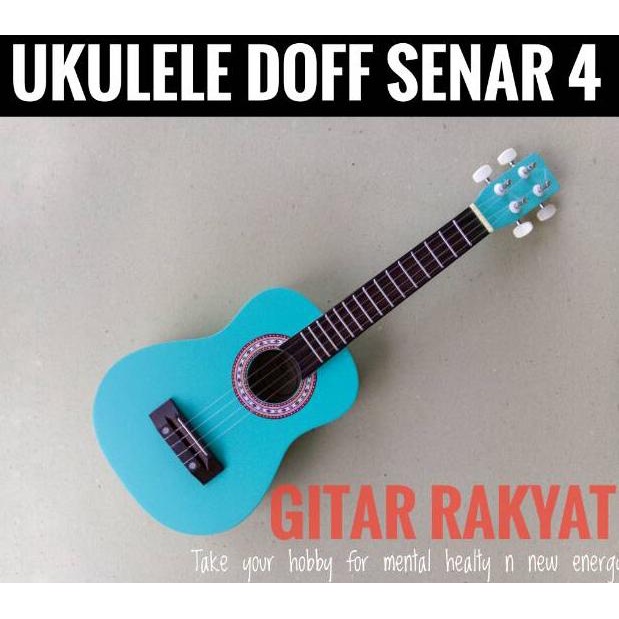 KIRIM HARI INI UKULELE DOFF | UKULELE SENAR 4 | UKULELE | UKULELE SOPRANO | KENTRUNG | GITAR UKULELE | GITAR (ART. Y6025)-5