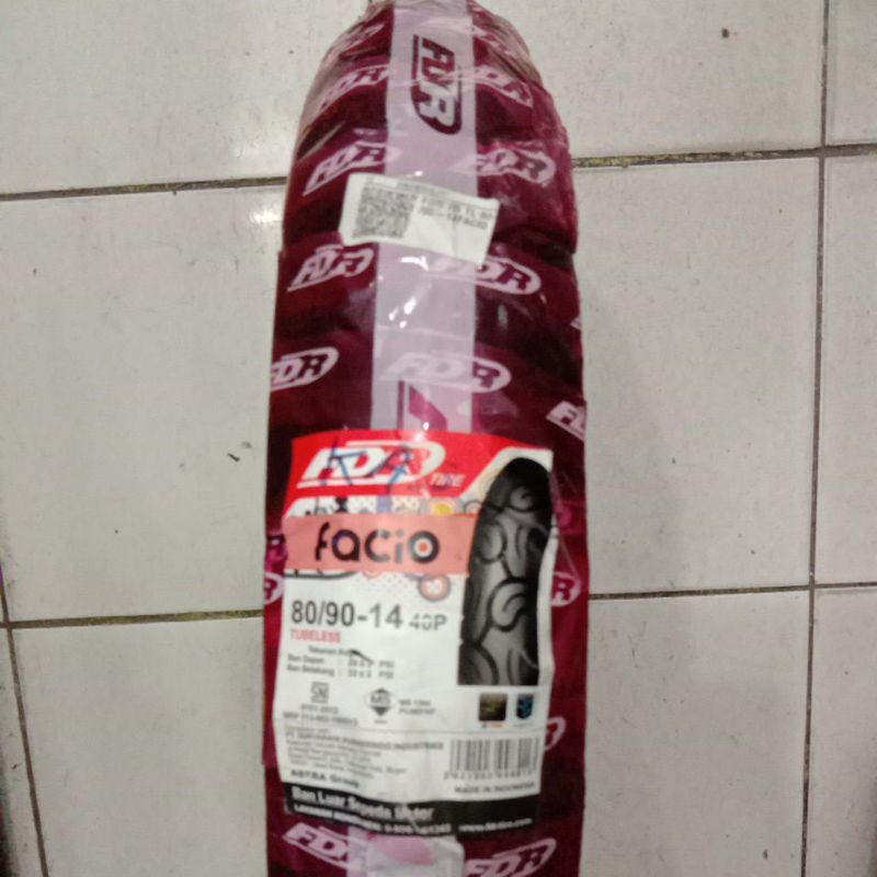 BAN TUBLES FDR FACIO ukuran 80/90 RING 14