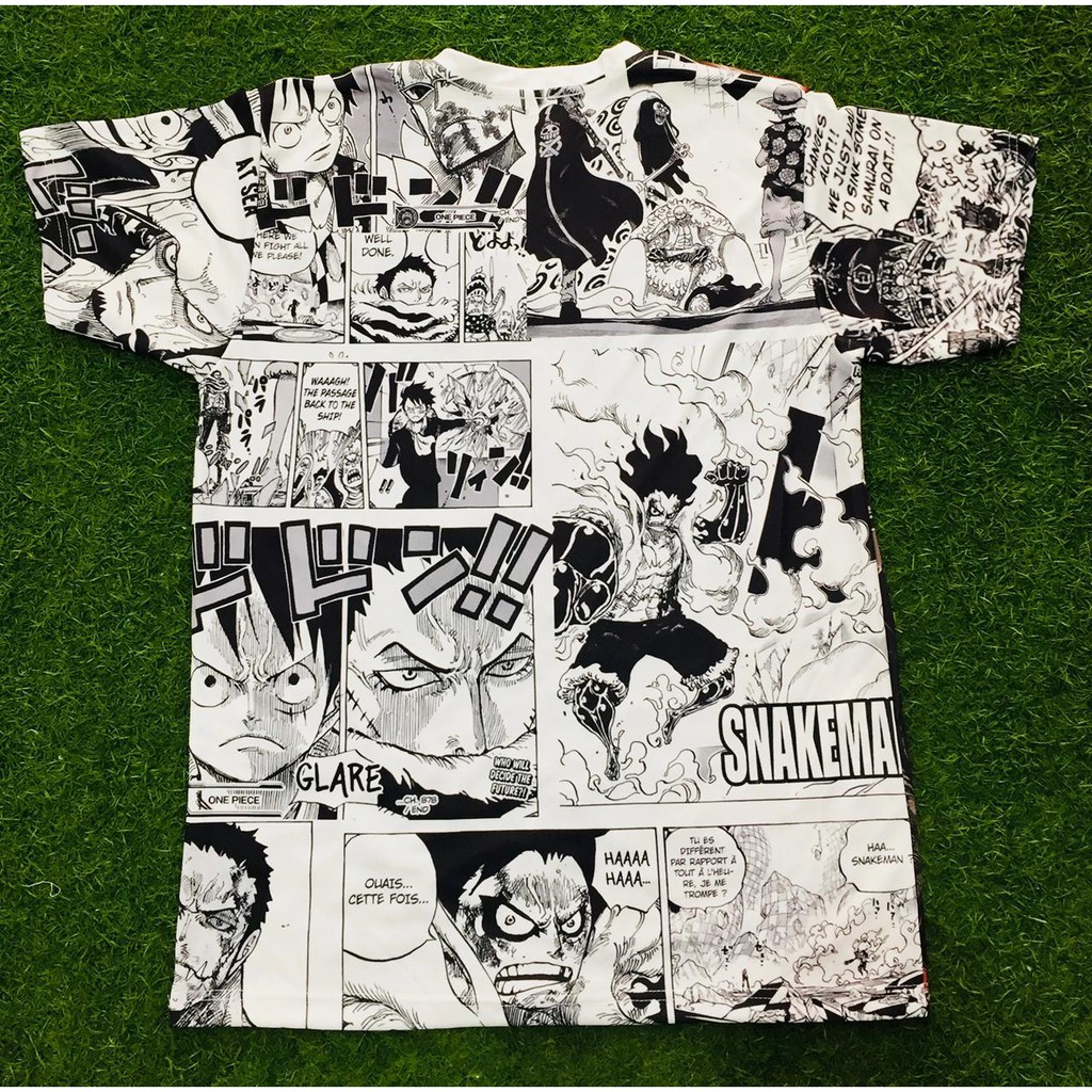 Tshirt Luffy Treat or Meat Halloween Fullprint Anime One Piece Manga