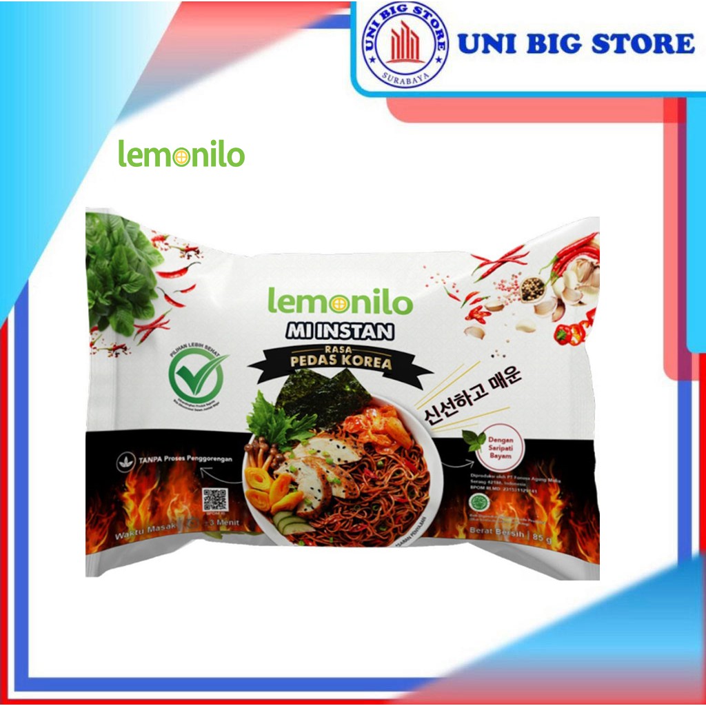 

LEMONILO Mie Rasa Pedas Korea 85 g Low Gluten Noodle