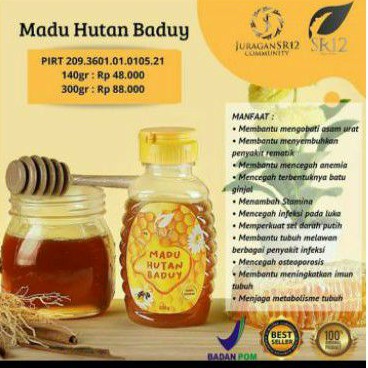 

Madu Asli Hutan Baduy sr12 340 gr