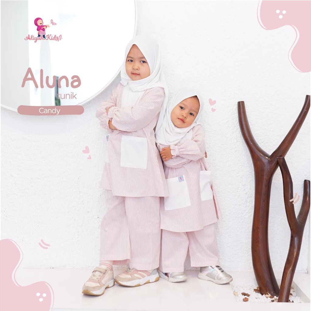 Aliyah Kids - Aluna Tunik (Candy)// Set Tunik Anak