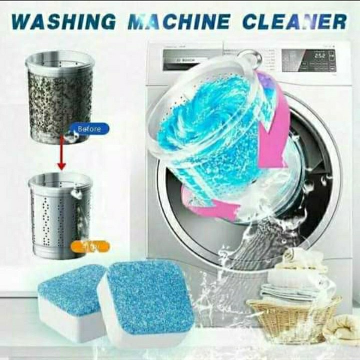 TABLET PEMBERSIH MESIN CUCI PENGHILANG BAU DEEP CLEANING WASHING ANTI BAKTERI PENGHILANG KUMAN U52