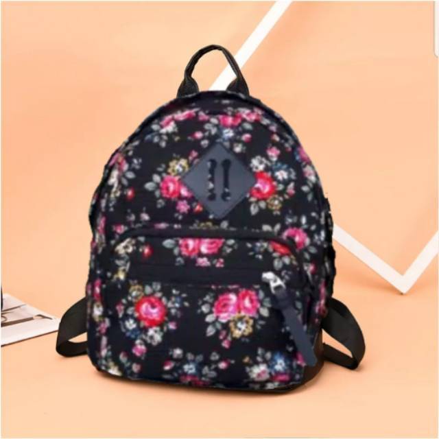 Tas kanvas cewek/tas ransel canvas mini