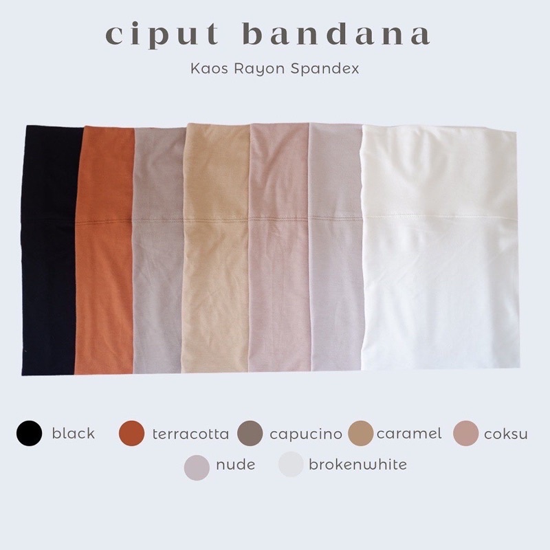 Ciput bandana rayon premium look a like uniqlo