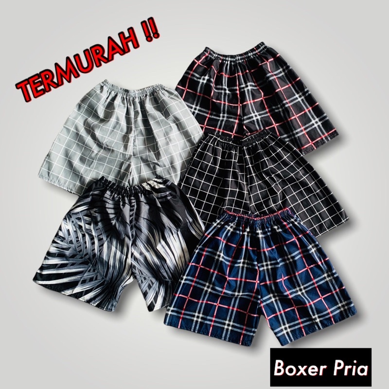 [AS] BOXER PRIA Allsize fit to 70 kg / Celana pendek pria