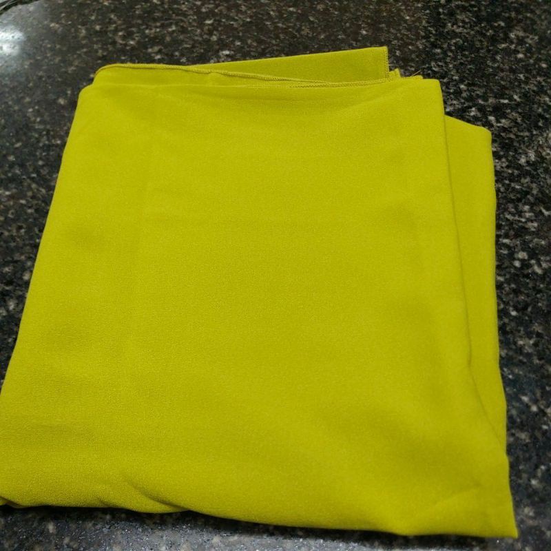 Pashmina Diamond Crepe Italiano Stretch Premium (175cm × 75cm)-Lime