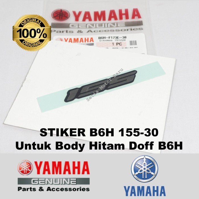 Stiker 155 B6H30 Motor Yamaha All New Nmax N Max 2020 Body Hitam Doff Asli Parts Original
