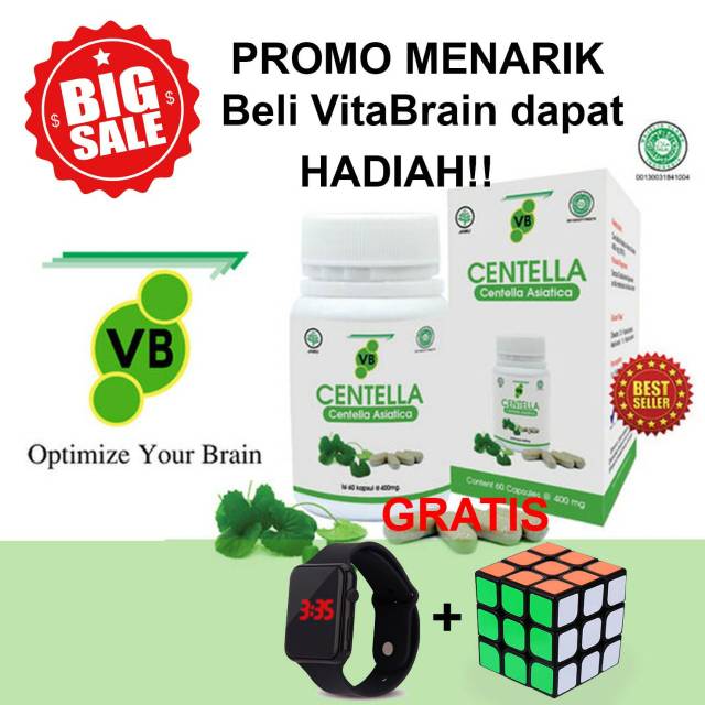VITABRAIN / VB CENTELLA /OBAT OTAK/ OBAT HERBAL