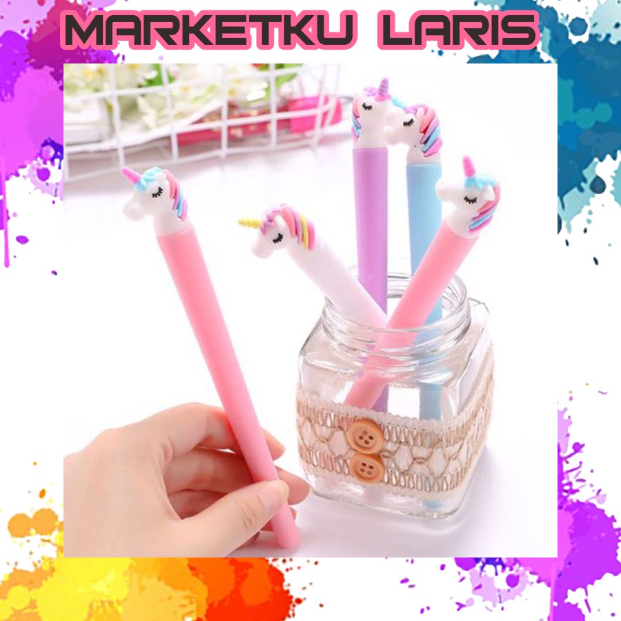 

MKL - Cute Unicorn Gel Pen Student Writing Office Pen Examination Pen S028