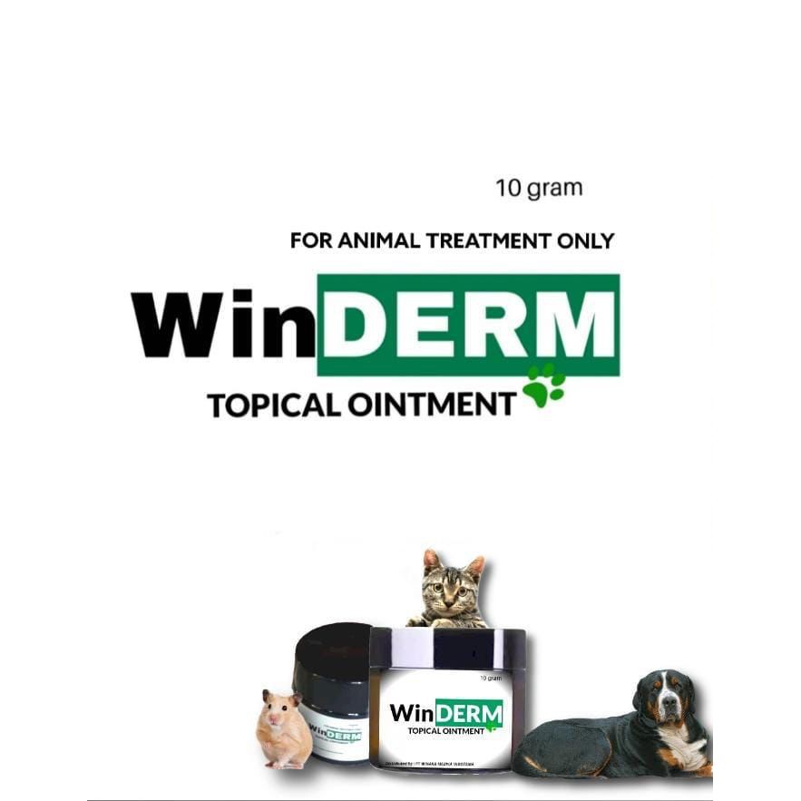 WinDERM Topical Ointment 10gr Obat Luka Luar Salep Kulit Hewan