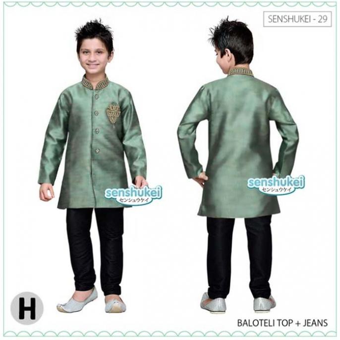 promo senshukei 29h kecil baju muslim koko anak hijau lebaran kostum india terbaru