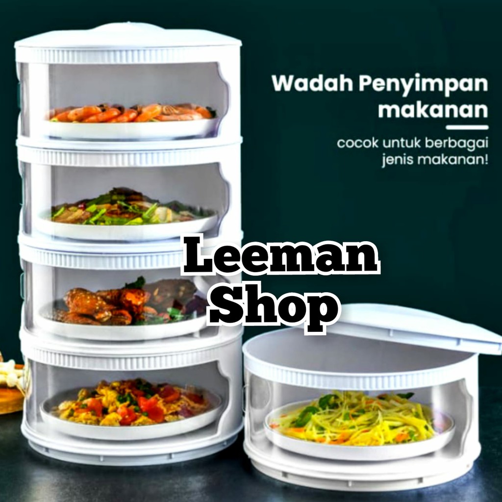 TUDUNG SAJI SUSUN RAK MAKANAN 4 SUSUN FOOD COVER TAHAN PANAS