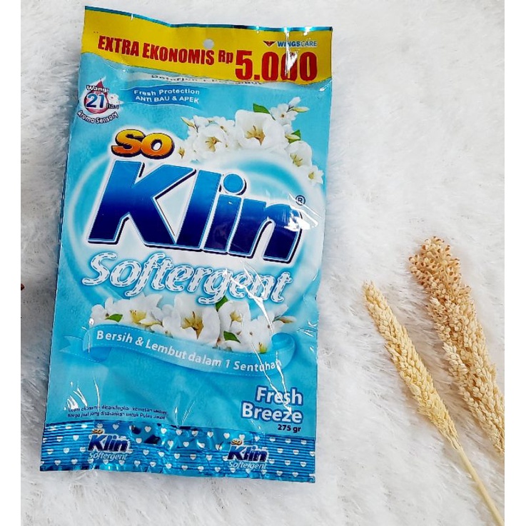 ( Bubuk ) So klin softergen / daia / rinso  275 gr