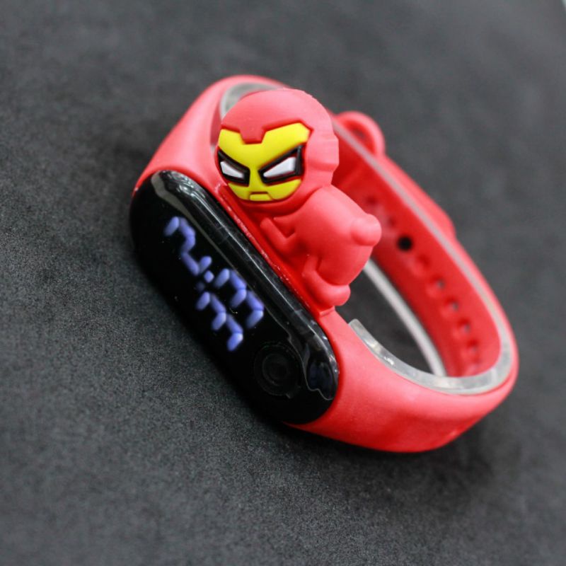 Jam led kapsul karakter 3D free gift box