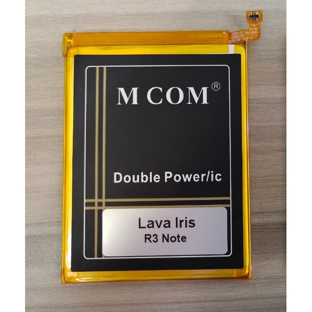 Battery Batere Batre Baterai Double Power IC Mcom Lava Iris R3 Note