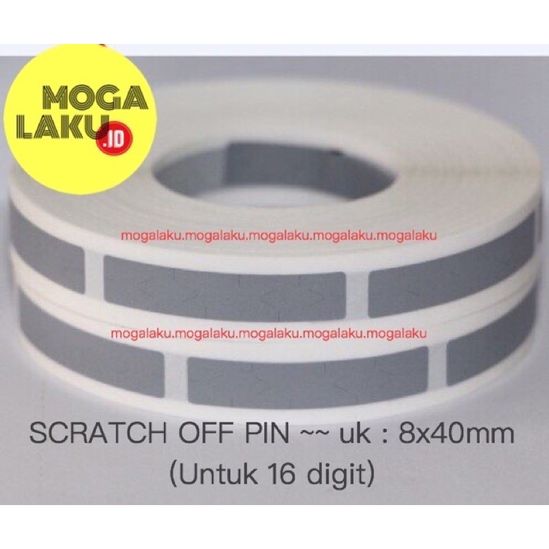 

sticker label gosok 8x40mm