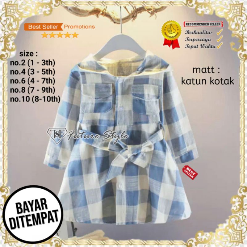 GSL - COD Baju Andin Ikatan Cinta Dress baju anak peremuan hoodie kotak terbaru kekinian blouse kids