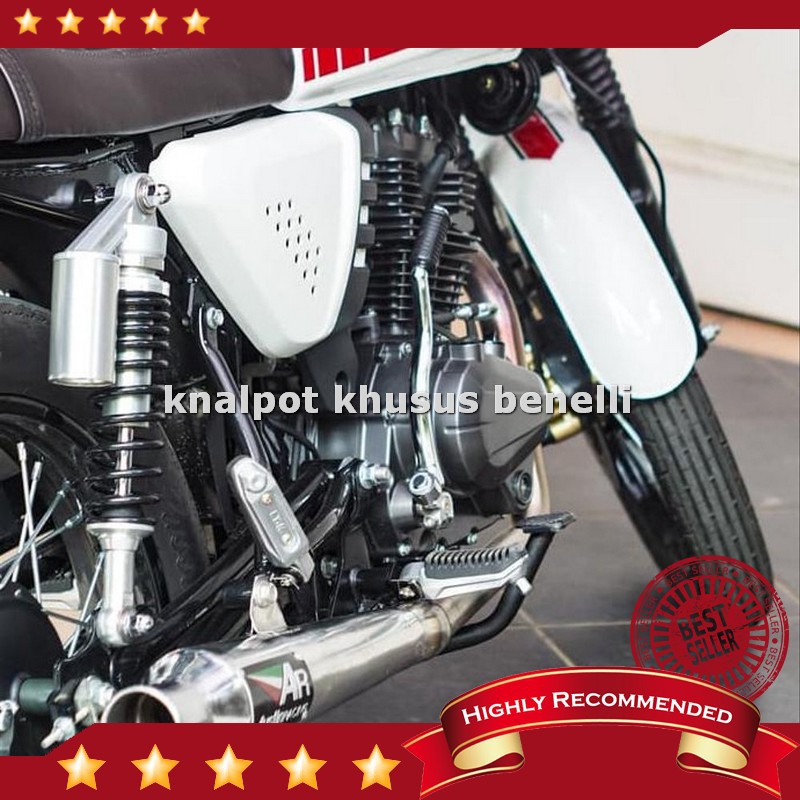 Murah Premium.. Knalpot Custom Untuk Benelli Motobi 152 Cafe Racer Full System