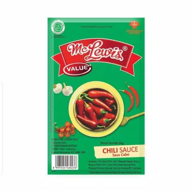 

Saus Sambal McLewis 1kg