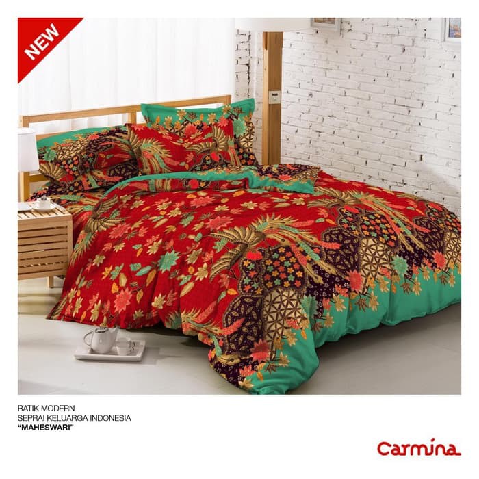 READY SPREI BATIK CARMINA - MAHESWARI UKURAN 180X200 RUMBAI