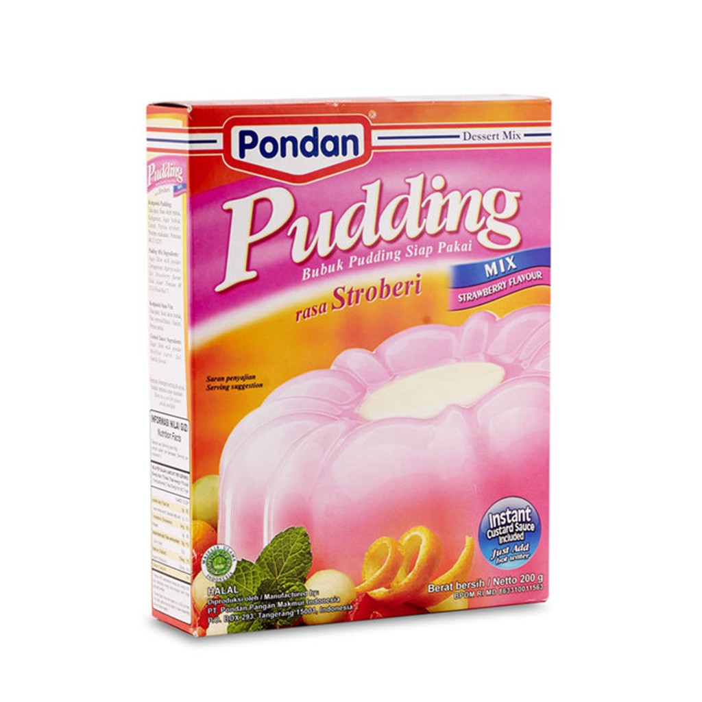 

Pondan Pudding Mix Dengan Saus Vla 200 Gram
