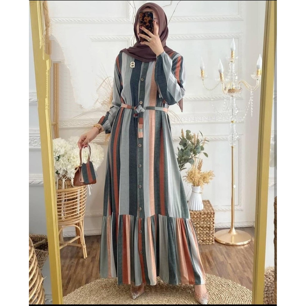 MEYCHAN GAMIS WANITA BUSUI BAHAN RAYON VISCOSE ORIGINAL