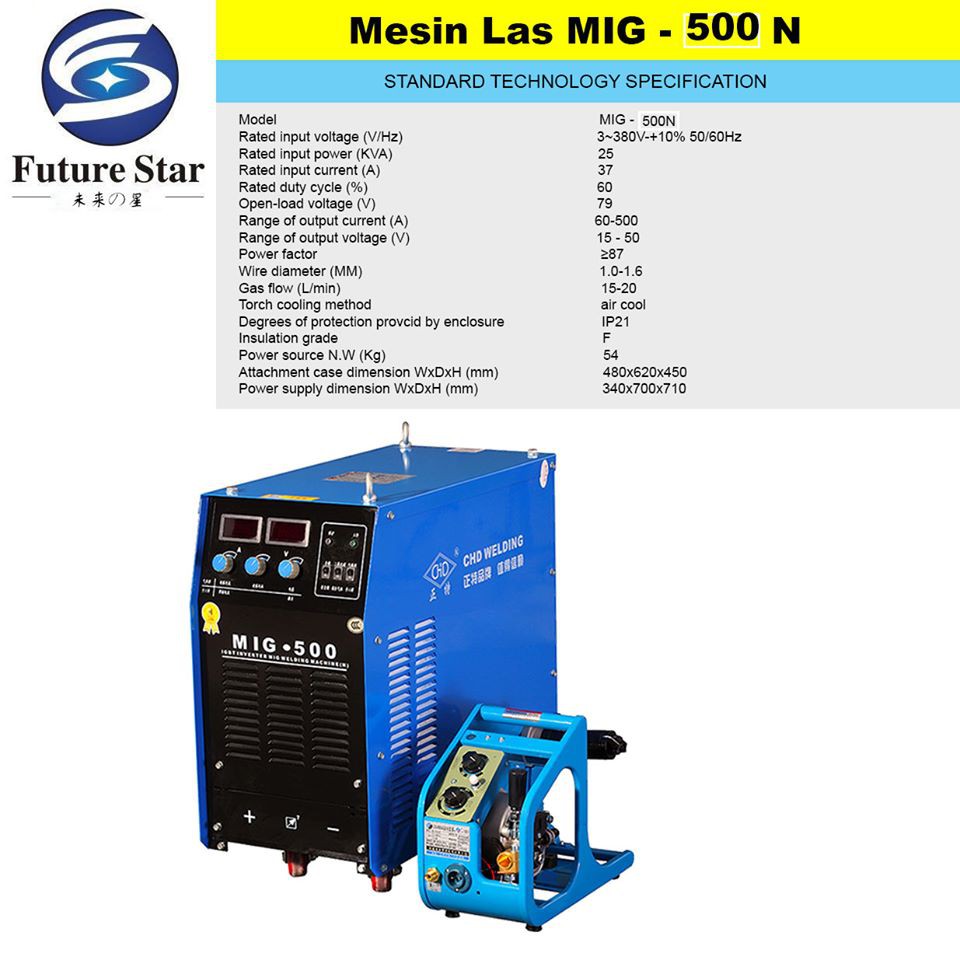 MESIN WELDING CHD MESIN LAS MIG-500N