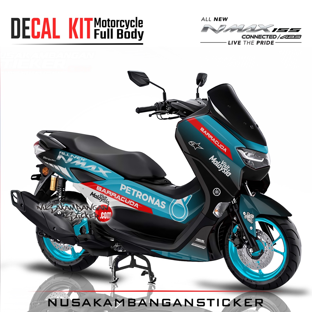 Stiker All New N Max 2020 PETRONAS Hitam Biru
