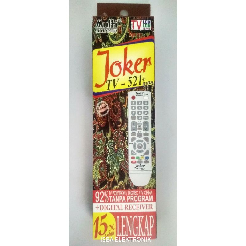 Remot Tv Joker Harus Program Dulu Masukkan Kode