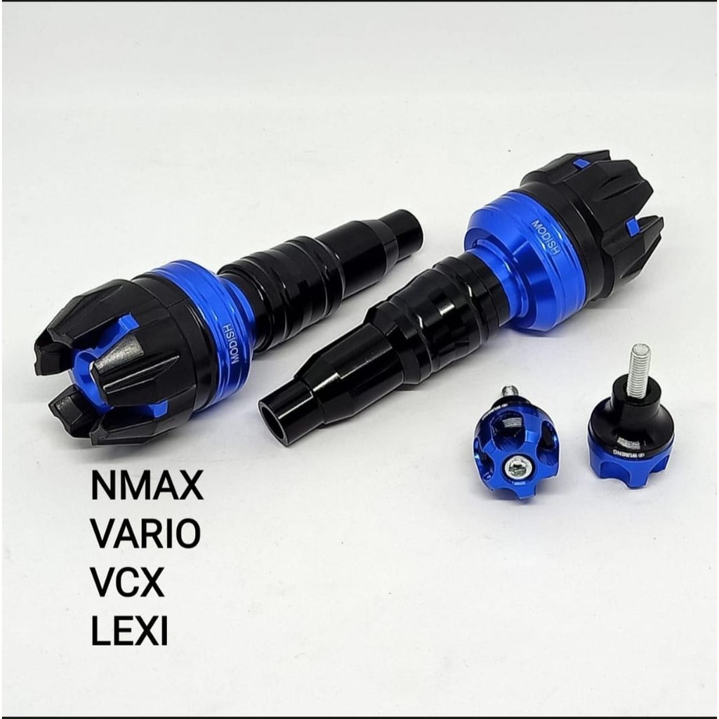 (paket 2in1) jalu pelindung knalpot plus baut spakbor/plat nomor Nmax Vario Lexi Aerox dll