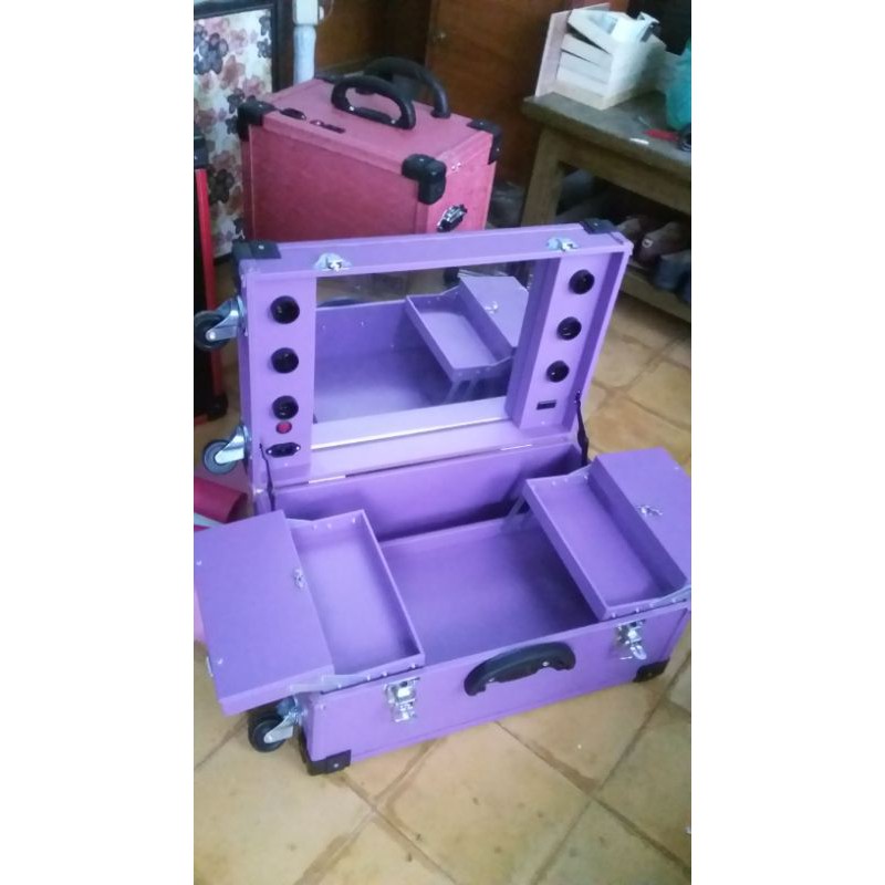 BEUATYCASE/BOK MAKE UP/KOPER MAKE UP 6 LAMPU