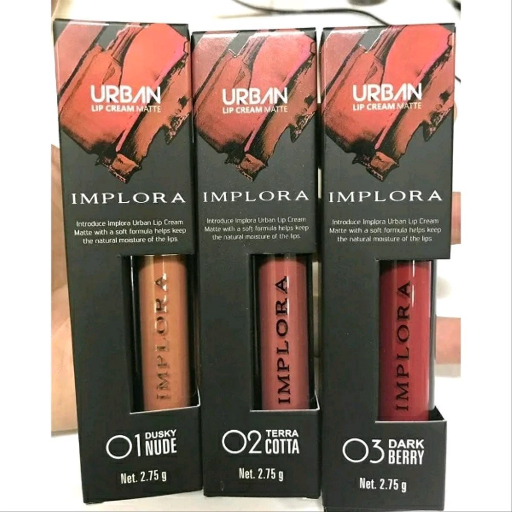 IMPLORA URBAN LIP CREAM MATTE Lip Cream Lip Matte Lipstik Liptik Implora Urban Lipstik Implora