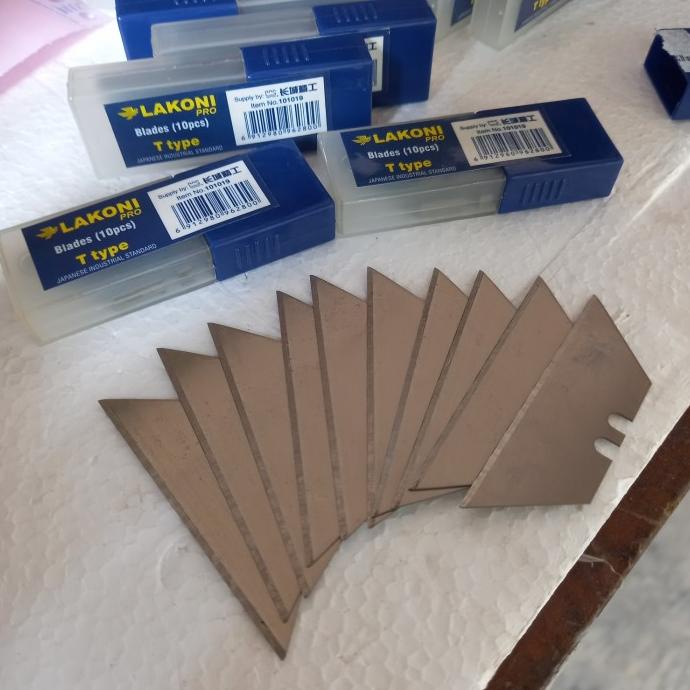 

ISI PISAU CUTTER Lipat / Refil Filding Knife 10 pcs Lakoni pro murah
