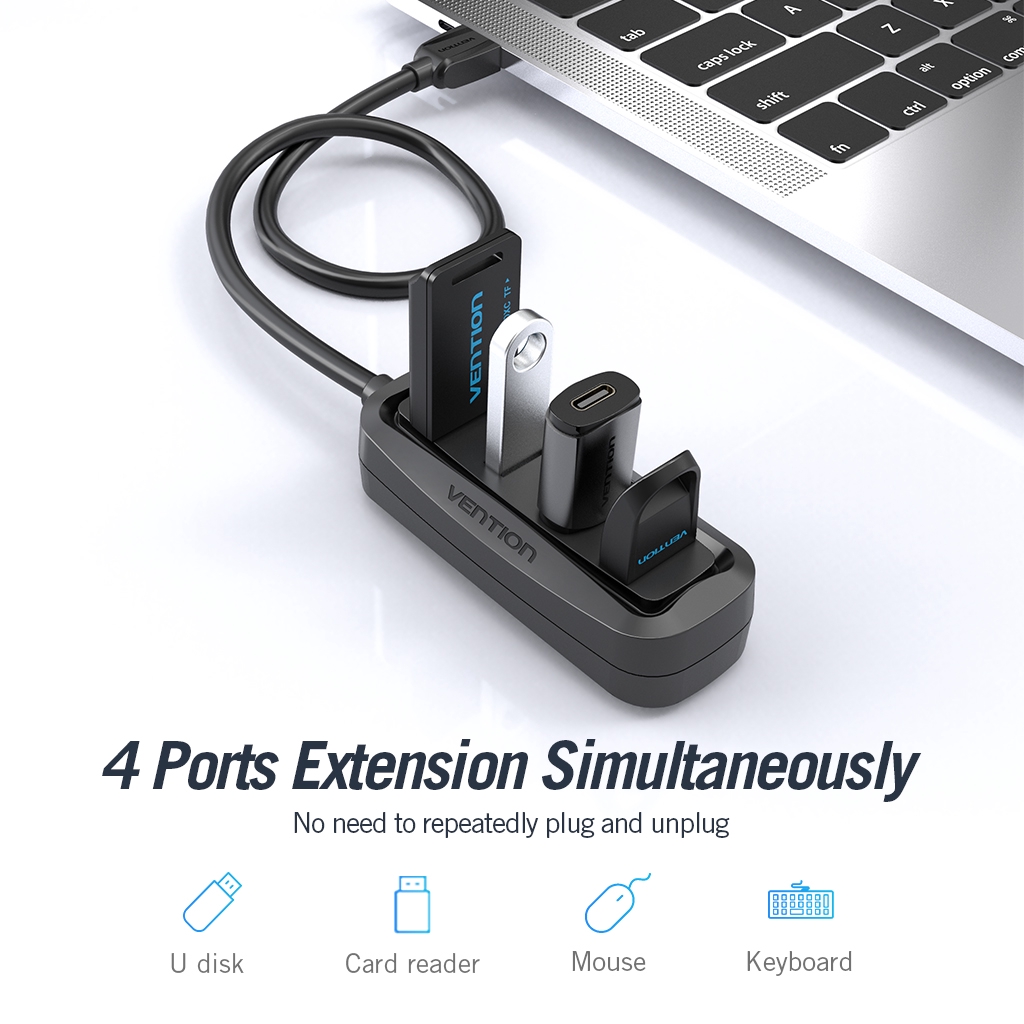 Vention Hub 4 Port Usb 2.0 Otg Kecepatan Tinggi