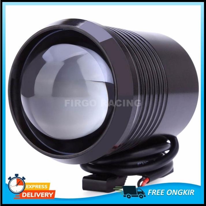 Lampu Led Tembak Motor U2 Lampu Tembak Jauh-Dekat 1200 Lumens 30Watt