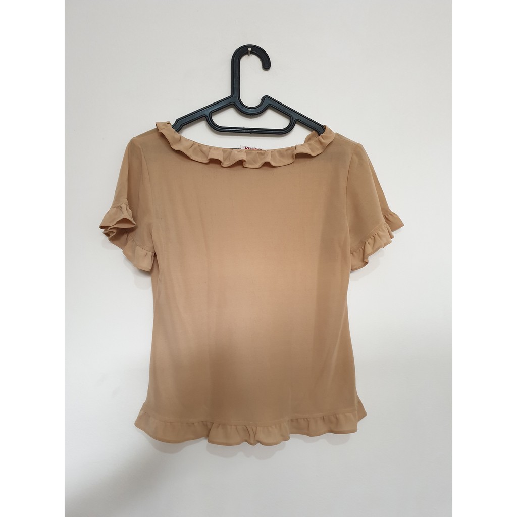 Preloved blouse coklat