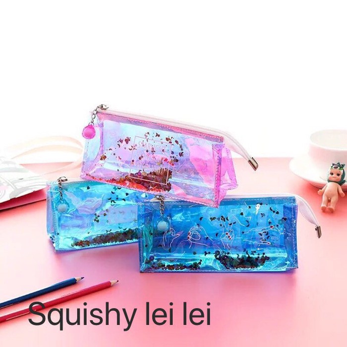 

Kotak pensil hologram glitter