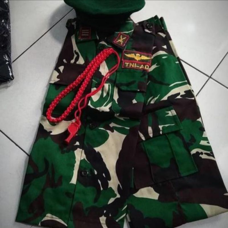 baju pdl loreng anak tni