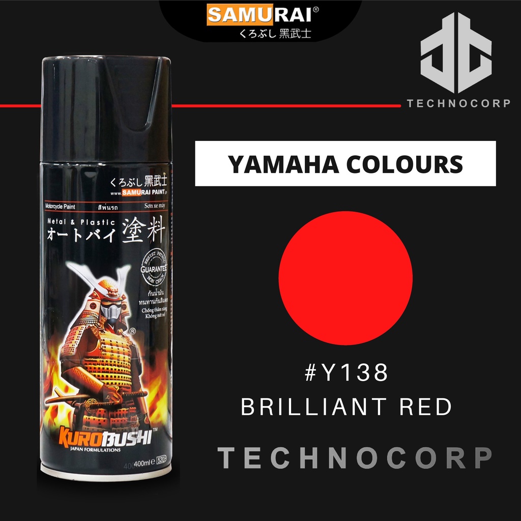 

Cat Semprot SAMURAI PAINT Y138 BRILLIANT RED / YAMAHA CANDY RED