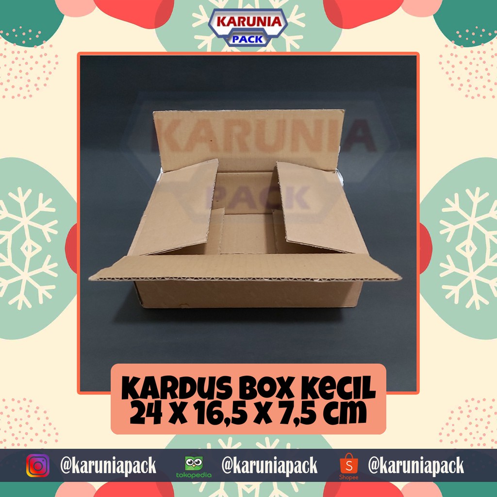 

Kardus Box Kecil [24 x 16,5 x 7,5 cm]
