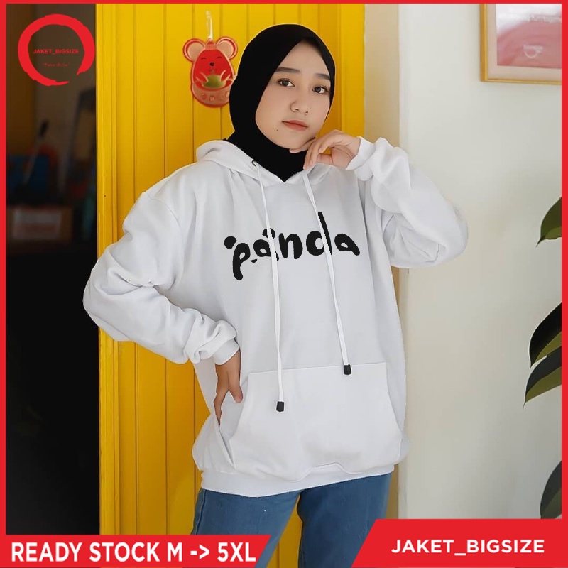 Jaket Hoodie Hodie panda simple jumbo oversize bigsize pria wanita ukuran m l xl xxl xxxl xxxxl xxxxxl