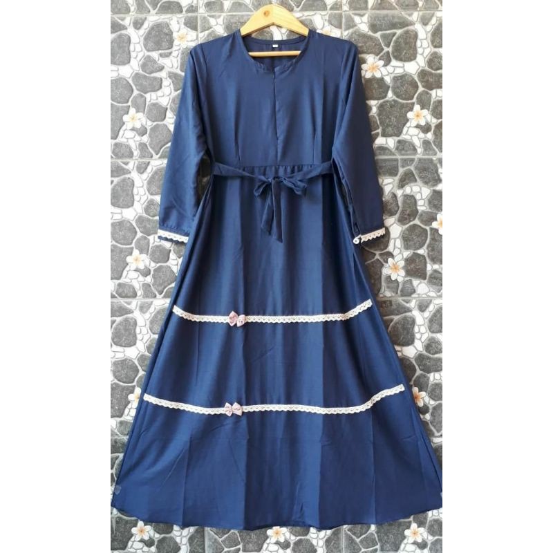 gamis katun madina renda JUMBO