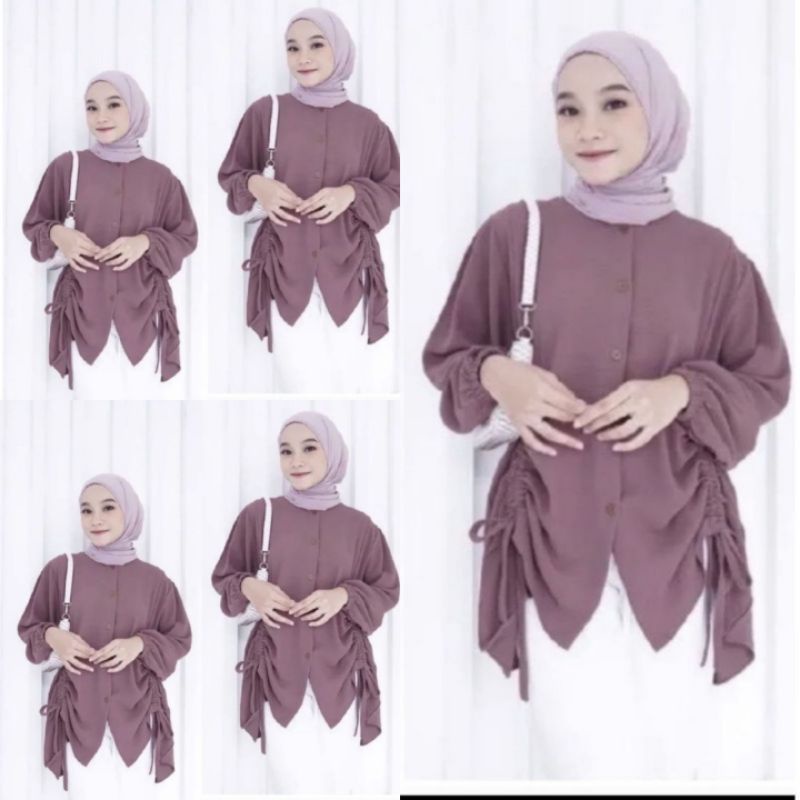 BLOOSE JUMBO CRINCLE//TUNIC SERUT SILVIA CRINCLE AIRFLOW