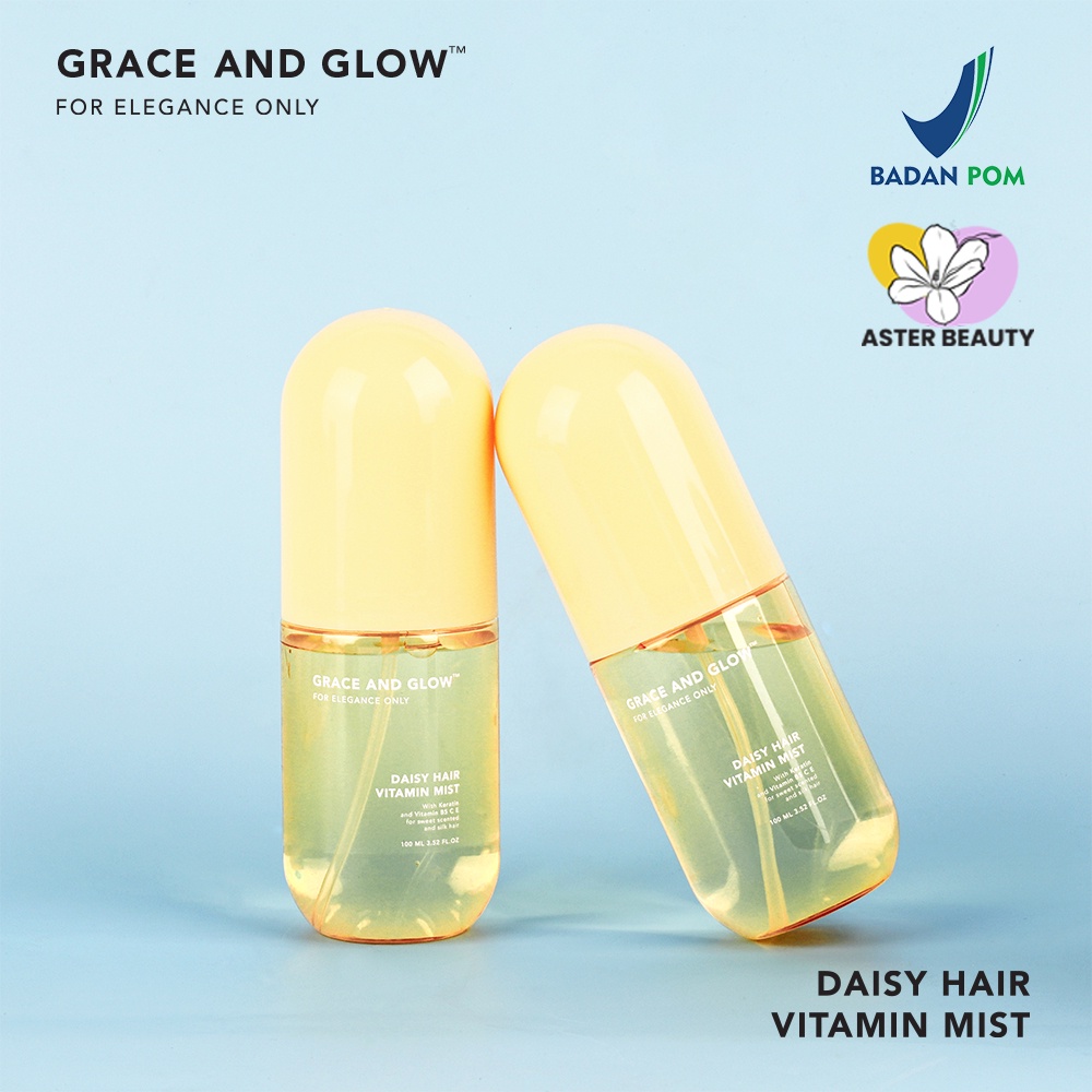 Grace and Glow Daisy Hair Mist Sweet Scent / Peony Blush Heat Care Hair Mist Silk / Black Opium Silky Hair Mist Soft and Silk hair Golden-1
