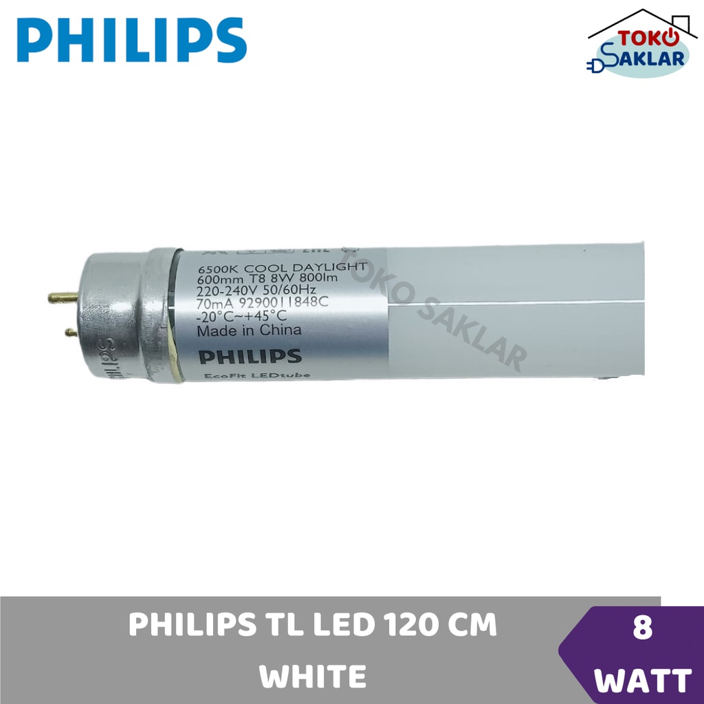 Lampu TL Led ecofit Philips 8w