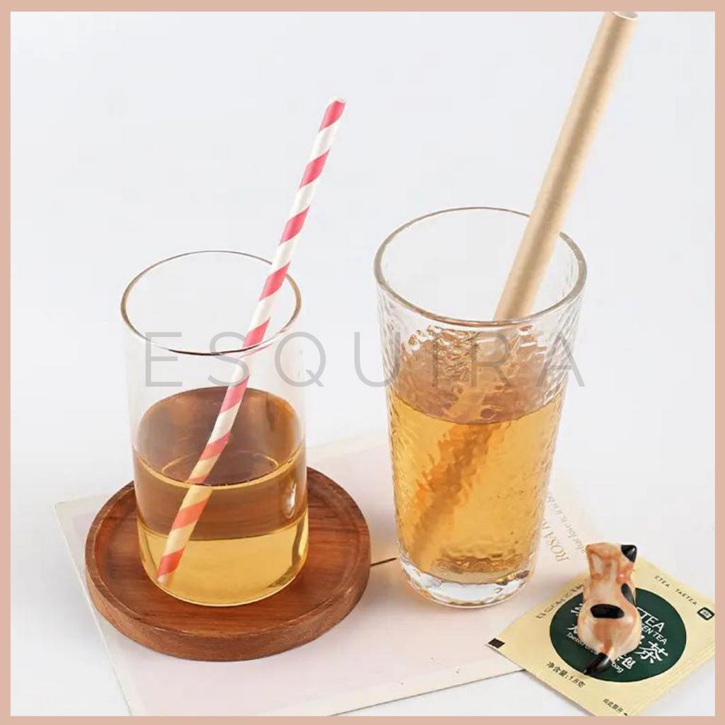 (25pcs) Paper Straw / Sedotan Kertas Motif PS