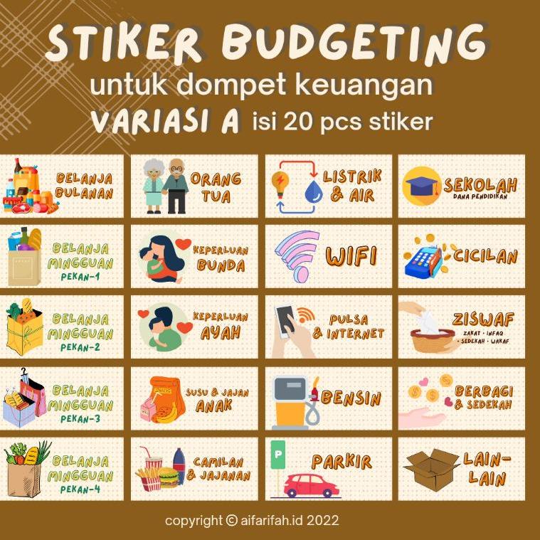

(X4L3) STIKER DOMPET KEUANGAN / STIKER BUDGETING //Diskon@now