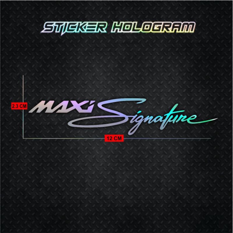 Stiker Cutting Hologram PSKNMTC RX KING JET DARAT SPEEDHUNTERS STUSSY Stiker Helm Stiker Motor-MAXI Signature
